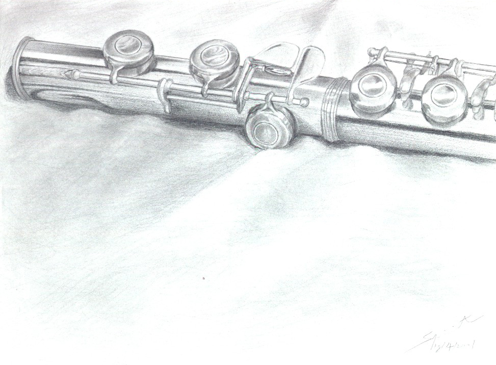 Top 141+ flute sketch images