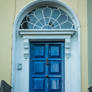 Blue and White Doorway