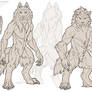 P2U: Werewolf Lineart Set