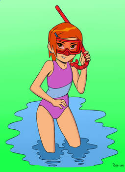 Gwen Tennyson Swimsuit - Color Commission