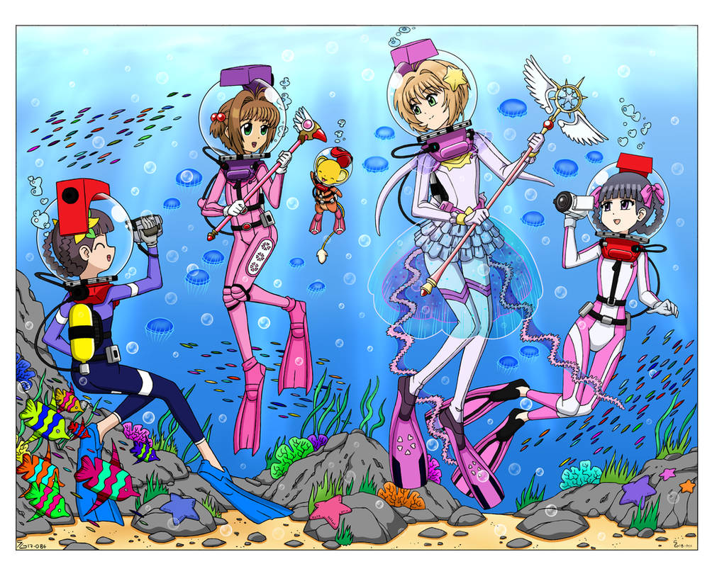 LAMA Scuba Cardcaptor Queens by The-Sakura-Samurai