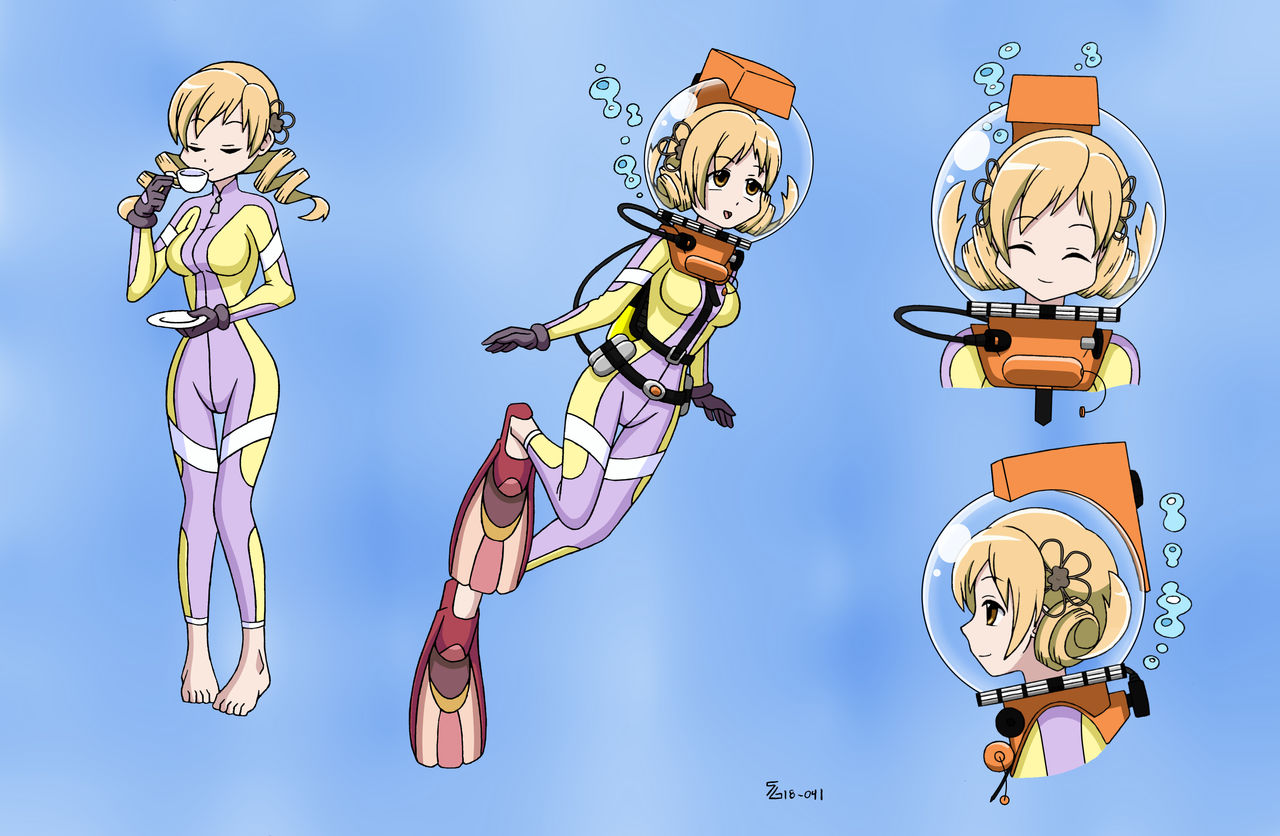 Mami Tomoe LAMA Scuba - Color Commission