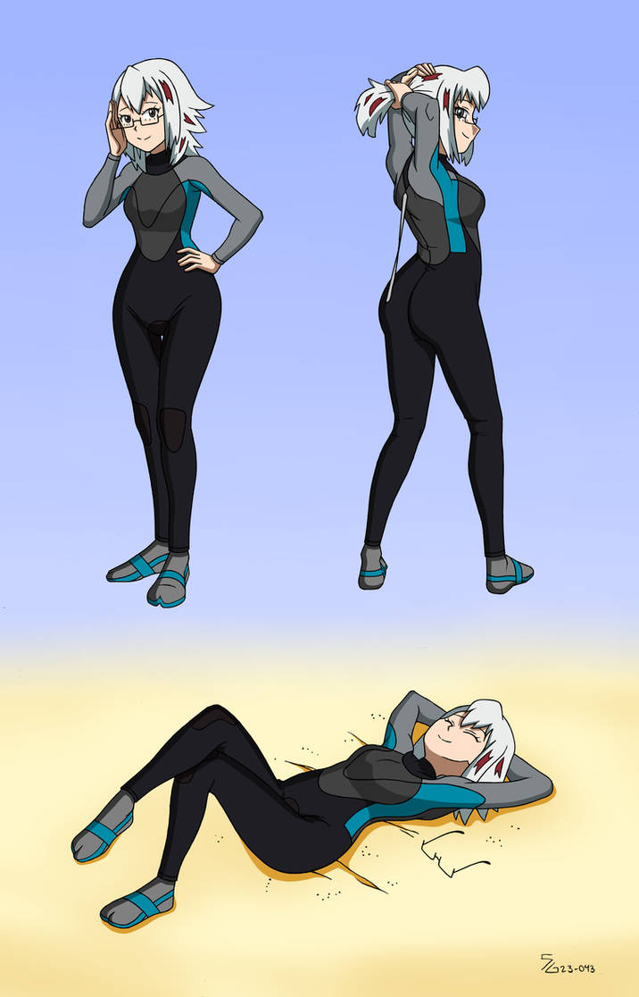 Fuyum Fuyumi Todoroki Wetsuit - Color Commission by The-Sakura-Samurai on ...