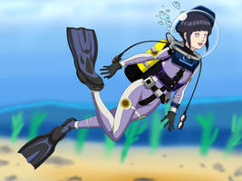 Underwater Hinata LAMA - Colored Version