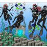 Meet at the Underwater Portal - Color Commission