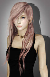 Final Fantasy XIII: Lightning with Long Hair