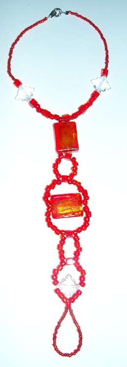 .Sapphire Red Anklet.