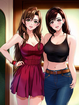 College Cuties Tifa and Aerith - #02