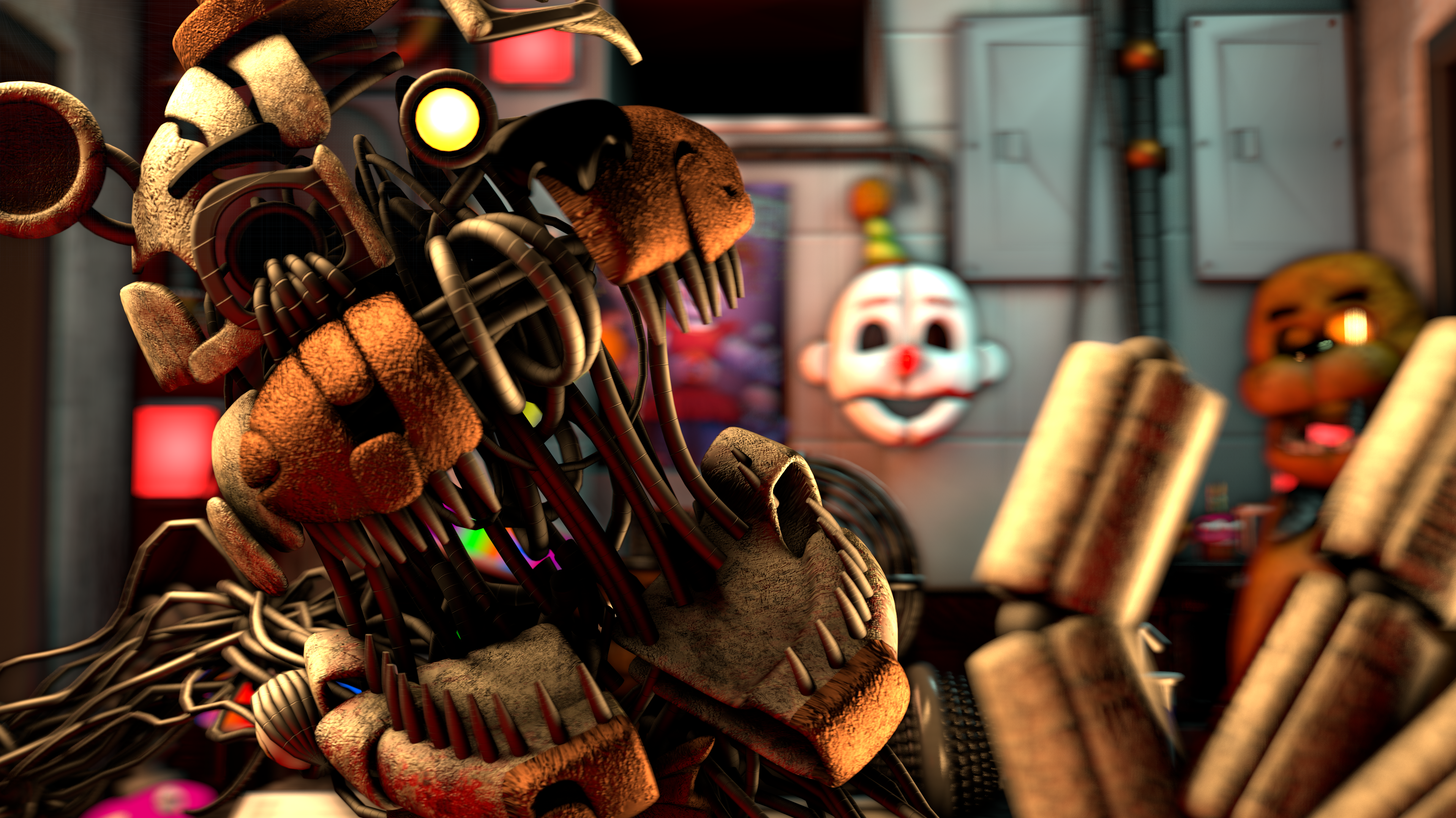 Molten Freddy's UCN jumpscare (Fan Made, model made by LazyThePotato.) :  r/fivenightsatfreddys