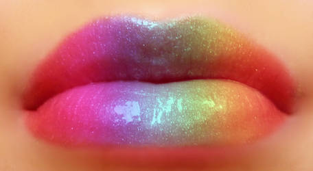 rainbow lips