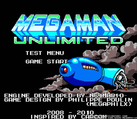 MegaMan Unlimited Title Screen