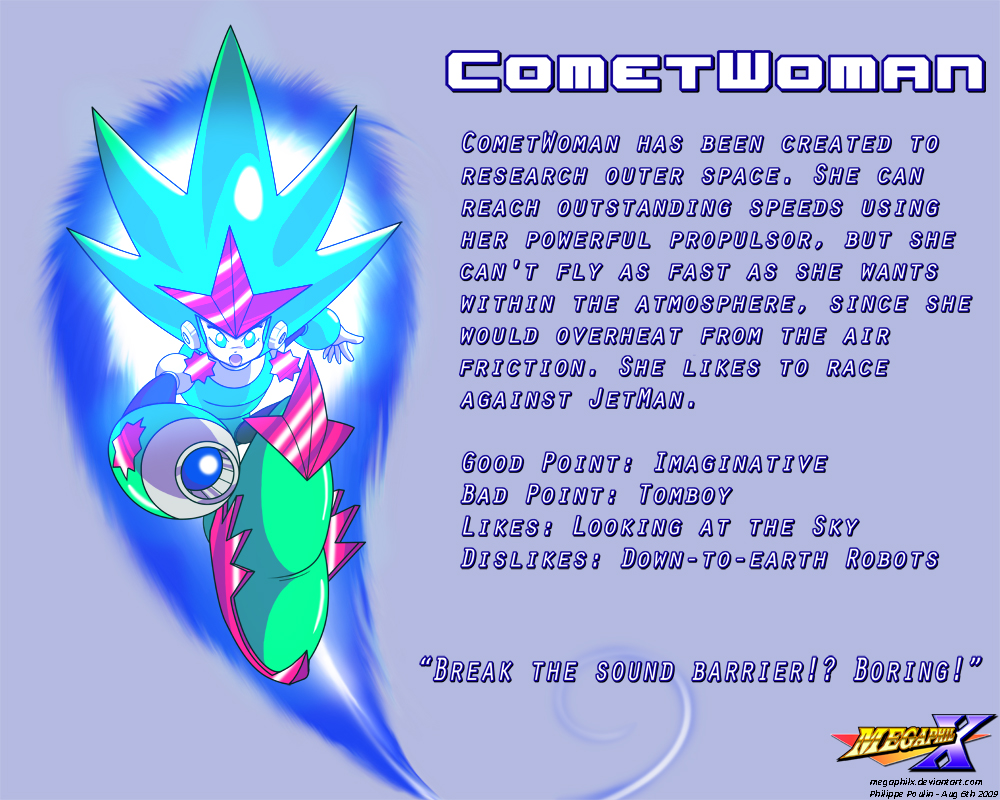 CometWoman Data Card