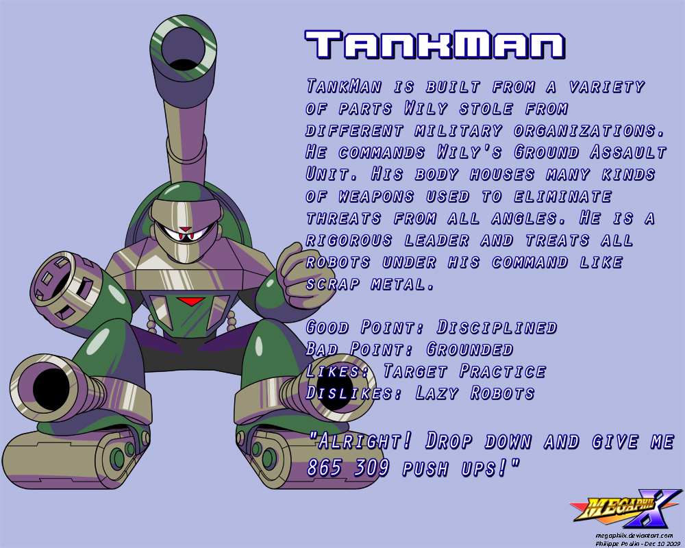 TankMan Data Card