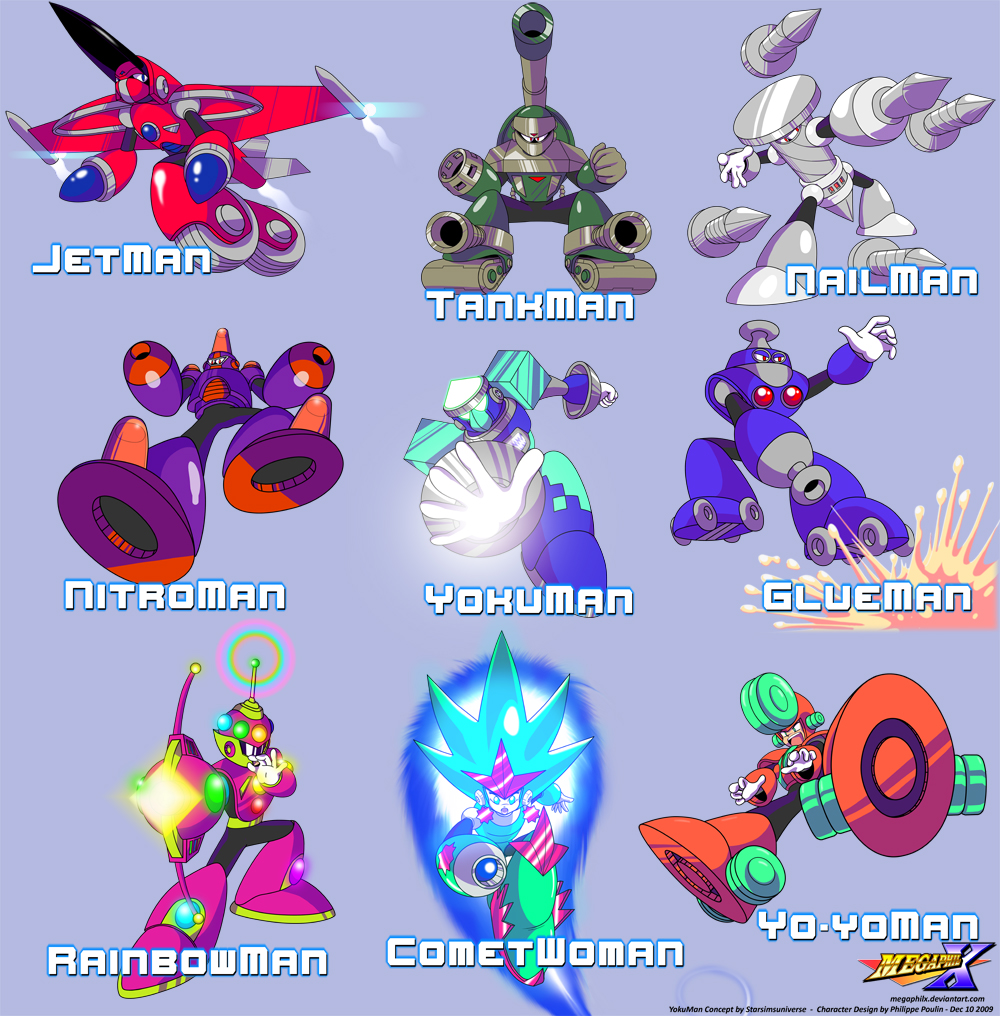 Mmu All 9 Robots Masters By Megaphilx On Deviantart Mmu All 9 Robots Masters By Megaphilx On Deviantart