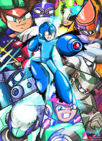 Mega Man Unlimited 3rd Anniversary Cover Art
