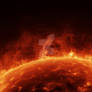 Free Fireball Exploding Sun Background 86