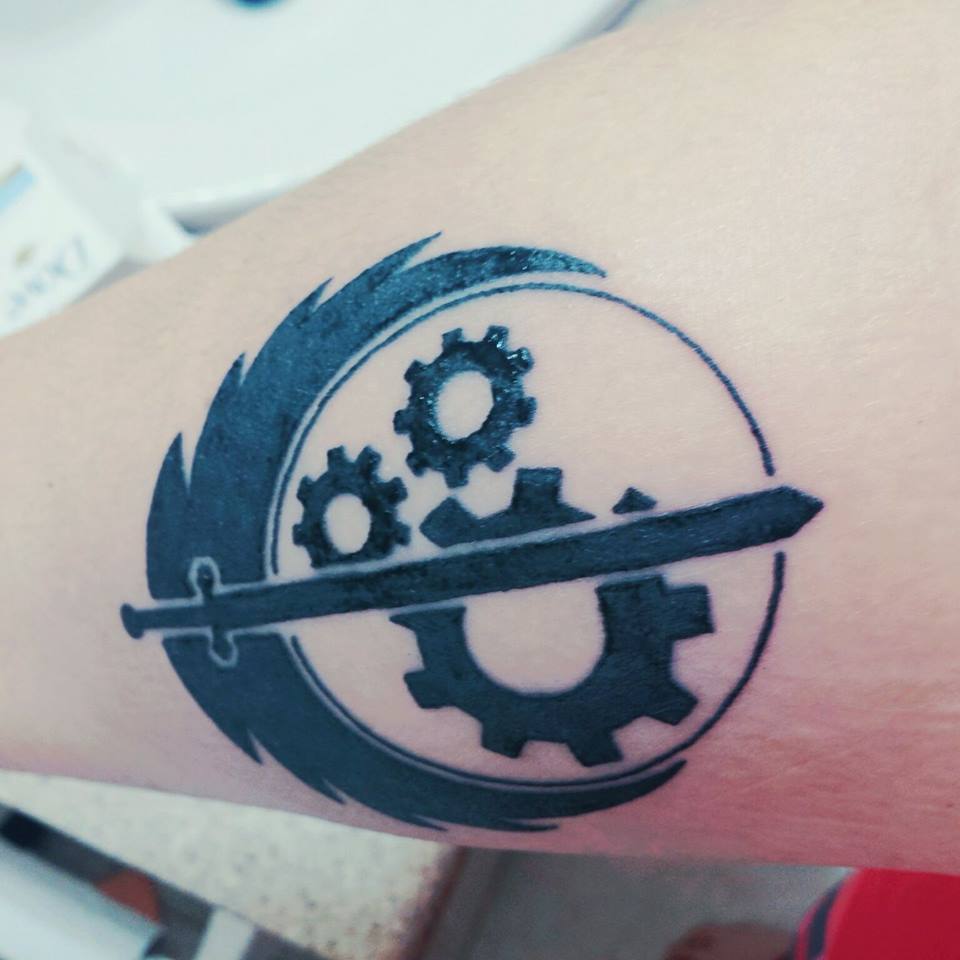 Brotherhood of Steel tattoo! by DeviantxKaden on DeviantArt