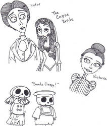 Corpse Bride sketches