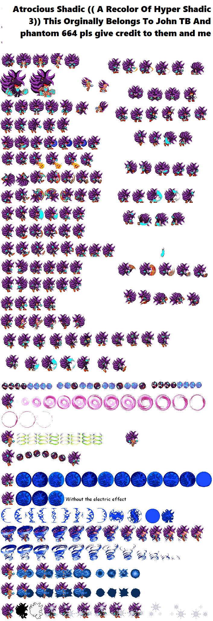 Super Shadic Sprites