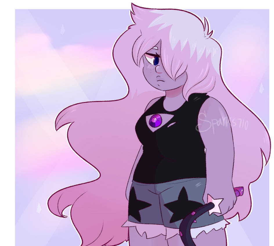 i always feel sad during june. I cant ever figure out why. I really like drawing amethyst, i really identify with her.