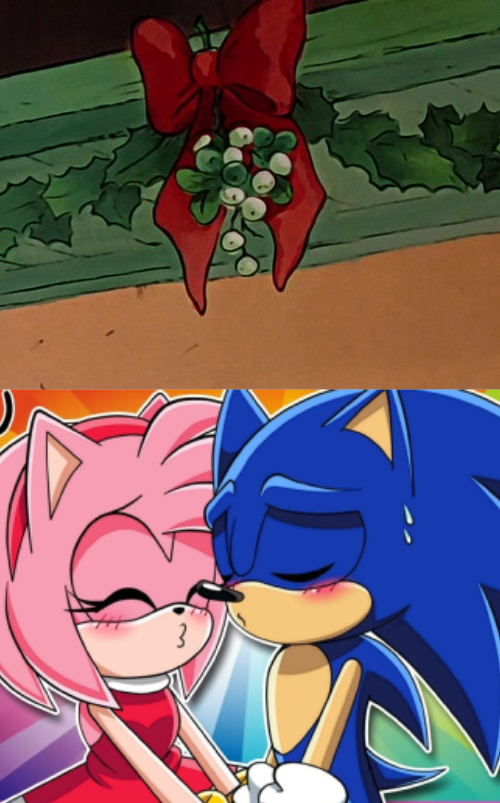 Sonic and Shadow Kiss Amy by LanceFreelanceArtist on DeviantArt