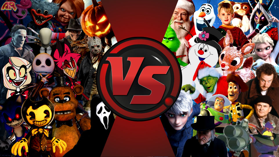HALLOWEEN VS. CHRISTMAS TOTAL WAR! ANIMATIONREWIND by JosephPlus2001 on Halloween Versus Christmas