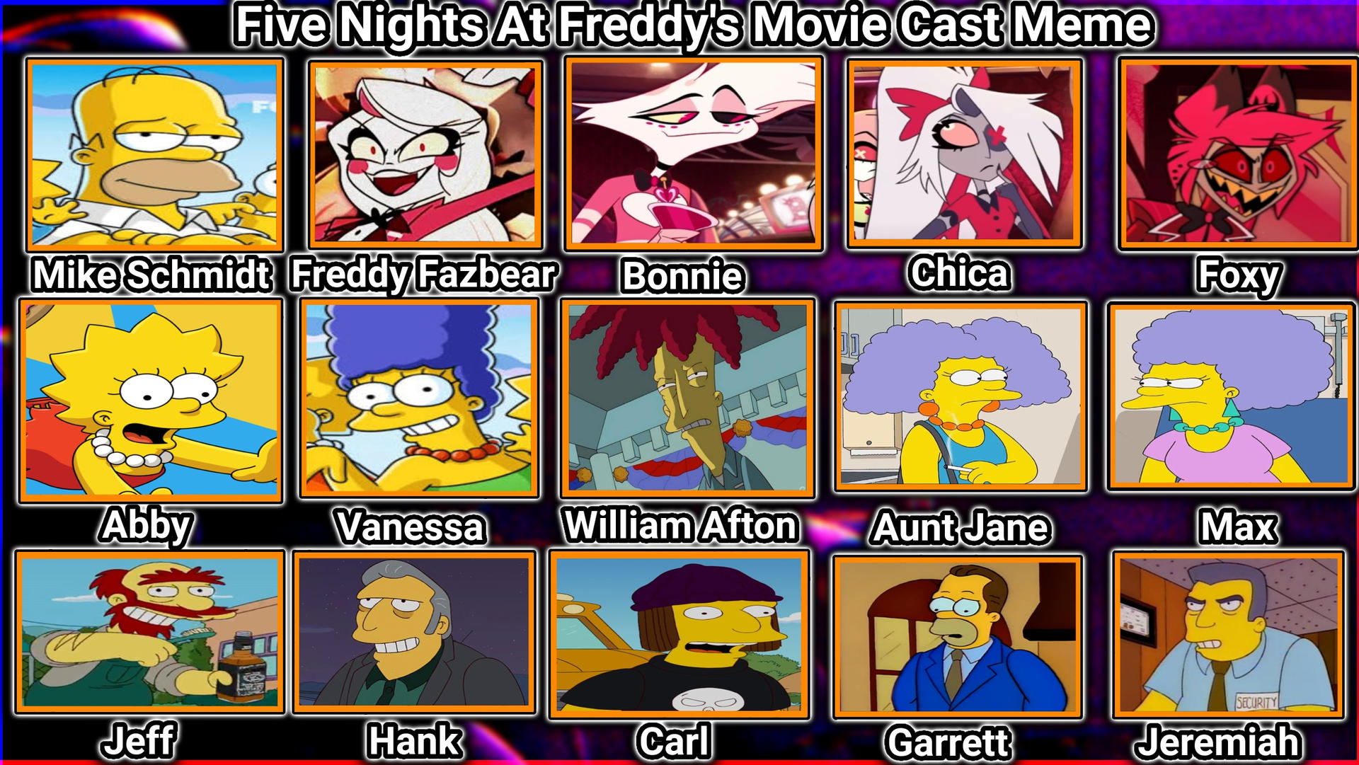 The Simpsons And The Five Nights At Hazbin Hotel