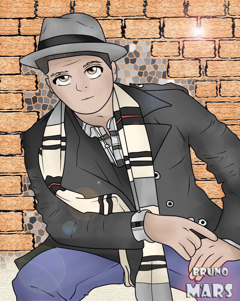 Bruno Mars Anime Style by Akamaru1231 on DeviantArt Bruno Mars Anime Style by Akamaru1231 on DeviantArt