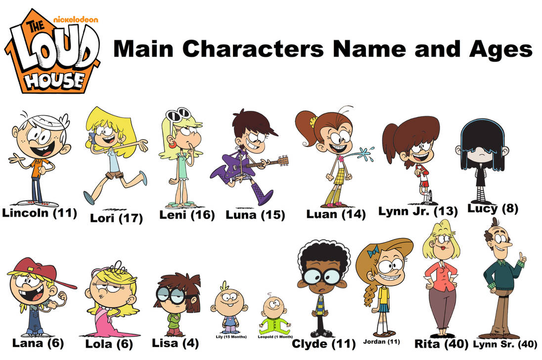 Loud House Characters Cartoon Characters The Loud House Nickelodeon ...