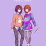 FRISK AND CHARA