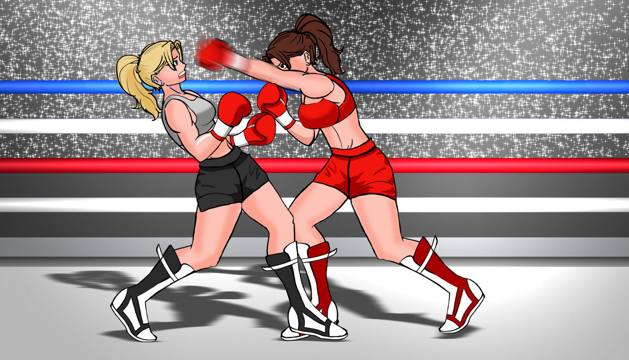 Bed Boxing Deviantart Women's Boxing videogame promo art by aFiendWithoutaFace on DeviantArt