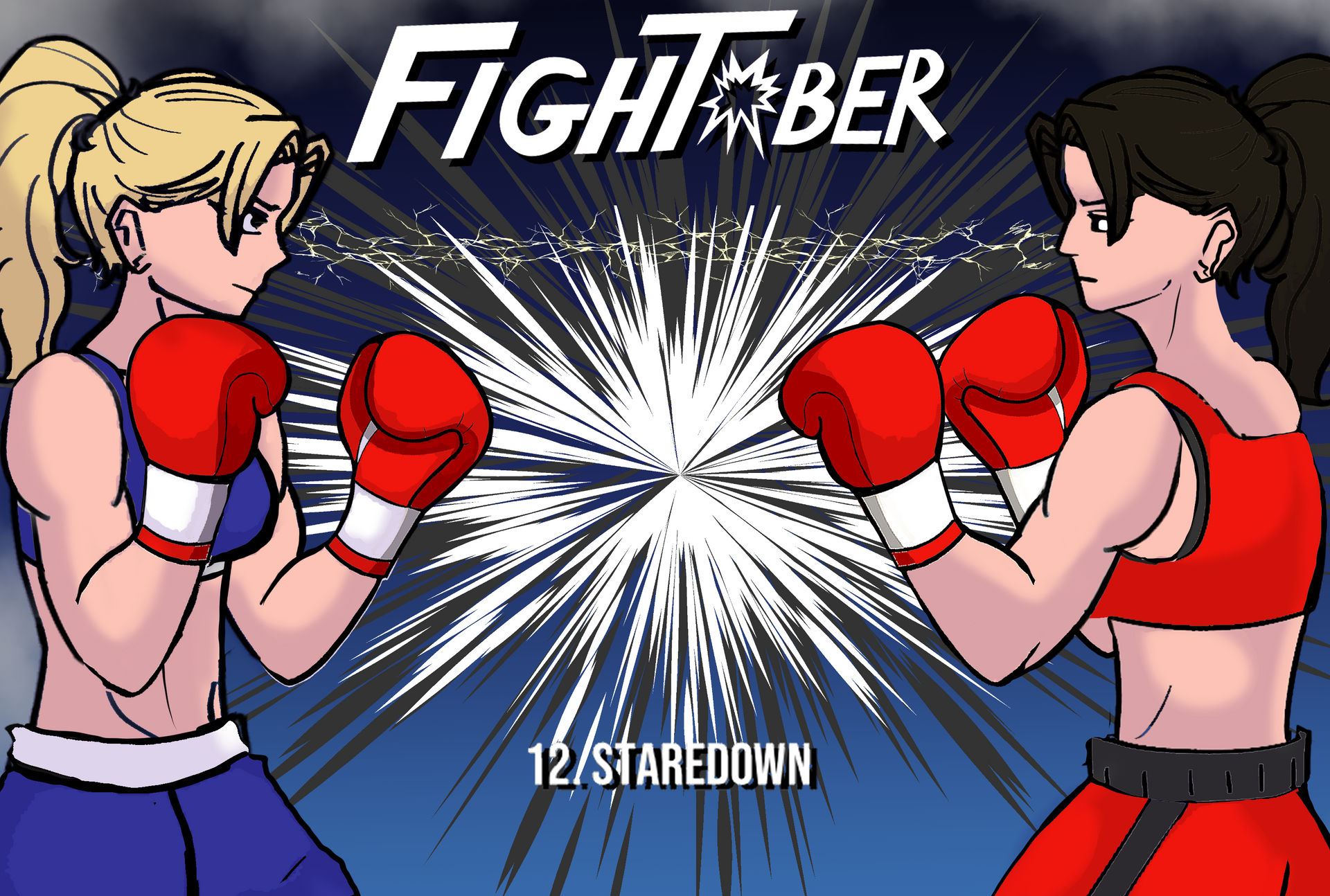 Fight Ob Fightober Staredown! by aFiendWithoutaFace on DeviantArt