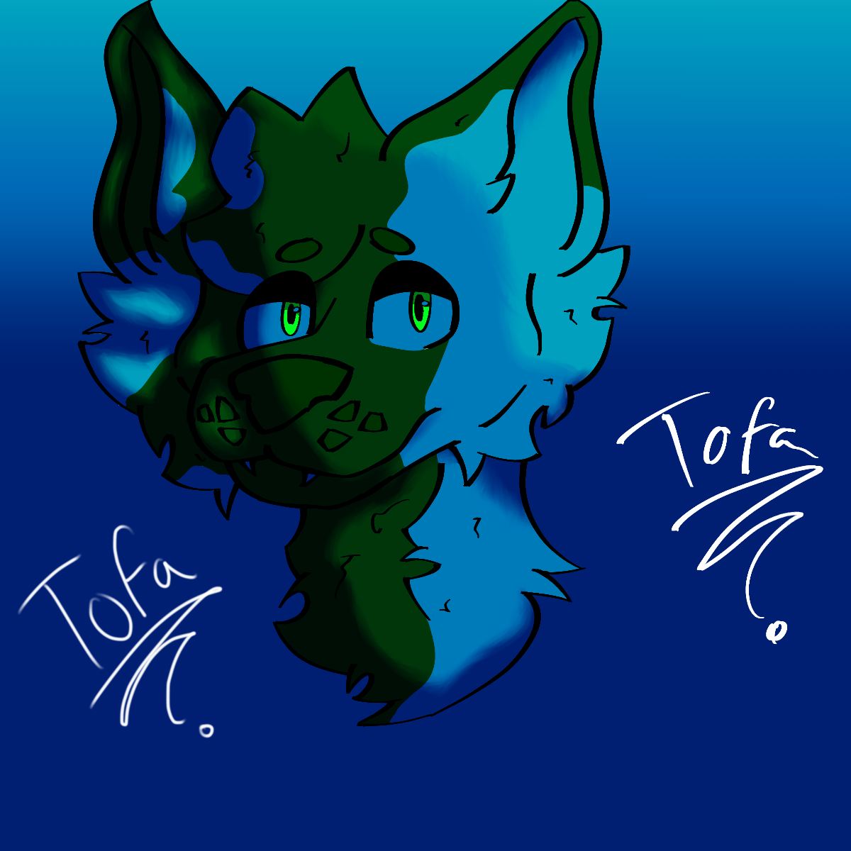 Tofa in blue lighting by TofaTheFur on DeviantArt Tofa in blue lighting by TofaTheFur on DeviantArt