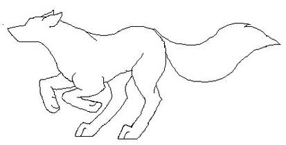 Wolf lineart