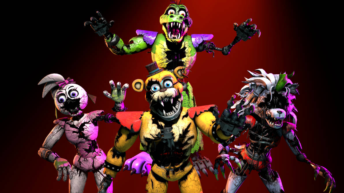 Fnaf Ransomware Animatronics Shattered Animatronics | FNaF: Security Breach by PAMKUNGG on DeviantArt