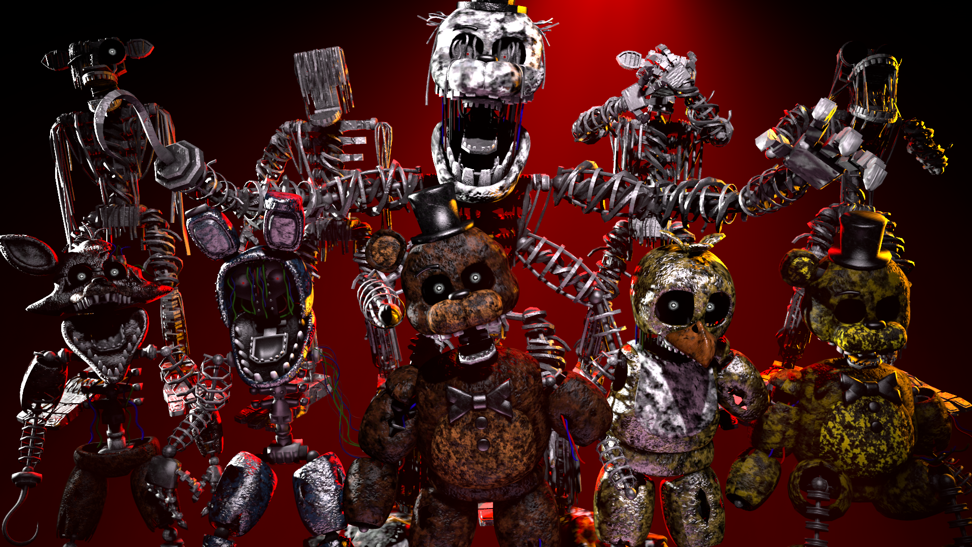 Adventure The Joy of Creation Animatronics by BlackiieFimose on DeviantArt