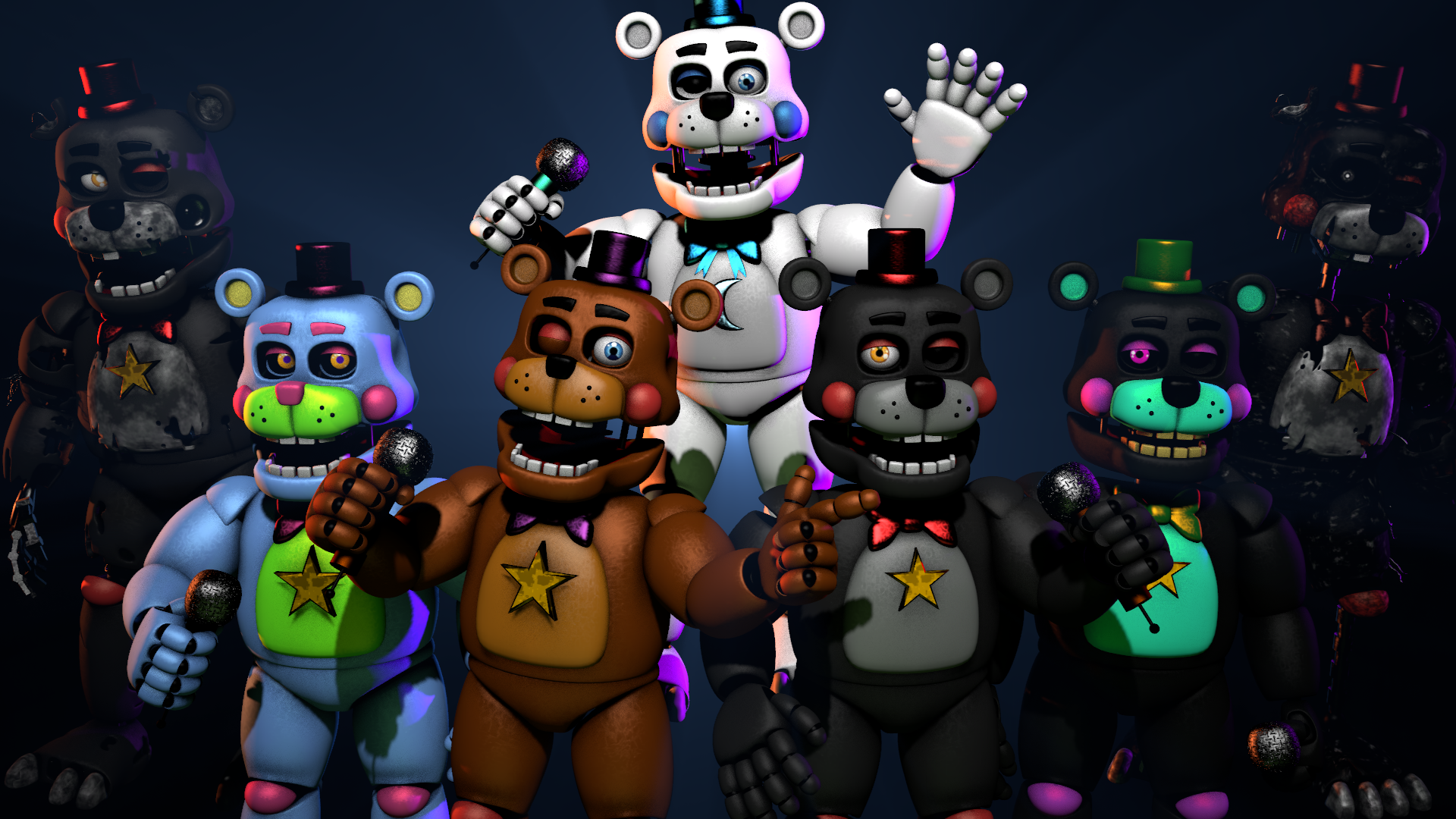 FFPS/FNaF6 Music Man(Download in description) by ShaneTheBarbarianDA on  DeviantArt