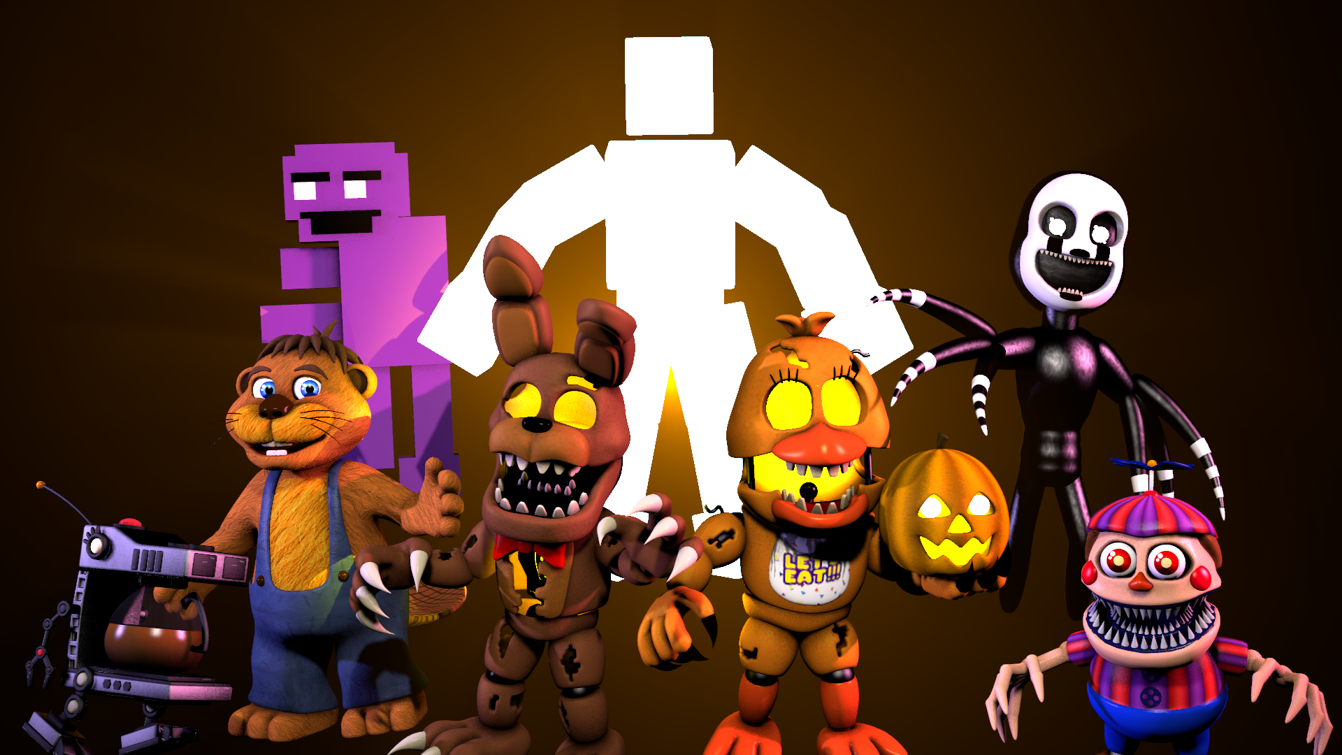 FNAF World Halloween Edition - any% Medium in 10:39! (WR) 