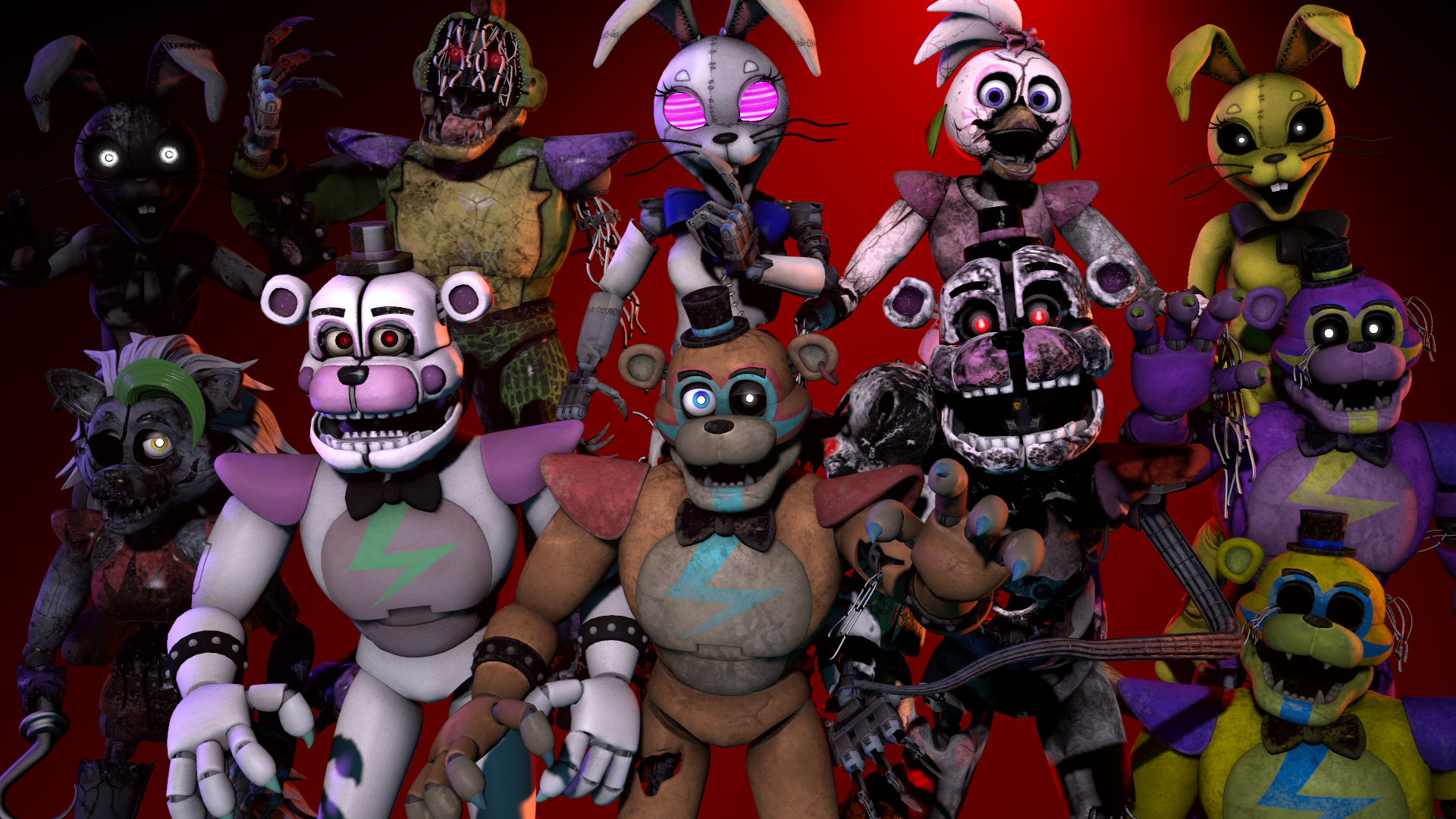 SFM FNAF SB The Reject Glamrock Animatronics by mauricio2006 on DeviantArt