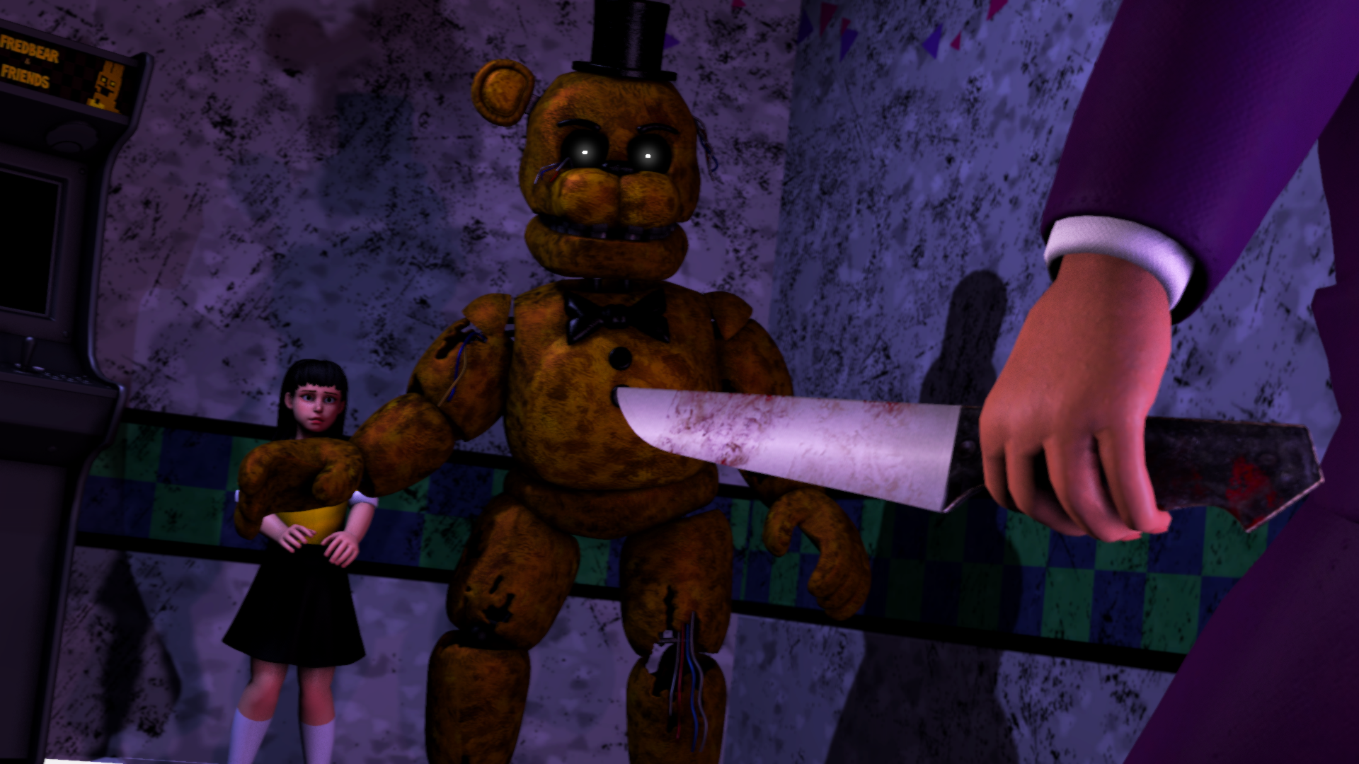 Golden Freddy Protect Cassidy From William Afton By PamKunggSFM On golden-freddy-protect-cassidy-from-william-afton-by-pamkunggsfm-on