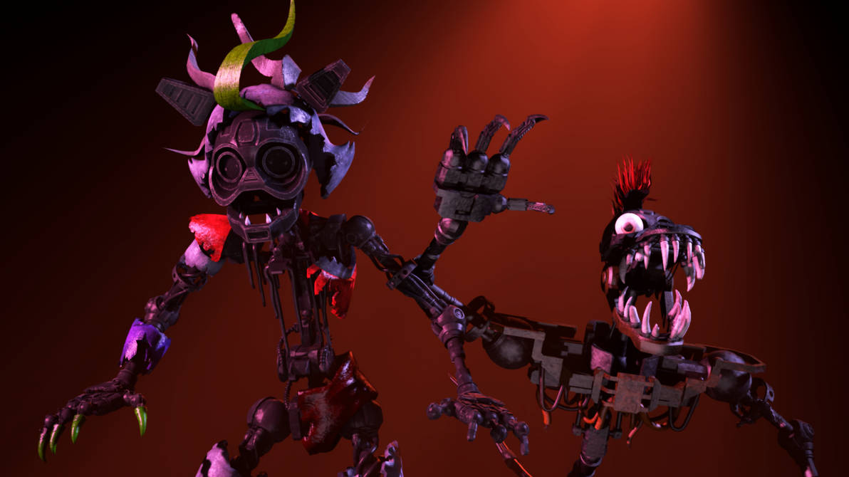 Ruined Roxy and Ruined Monty by PamKunggSFM on DeviantArt