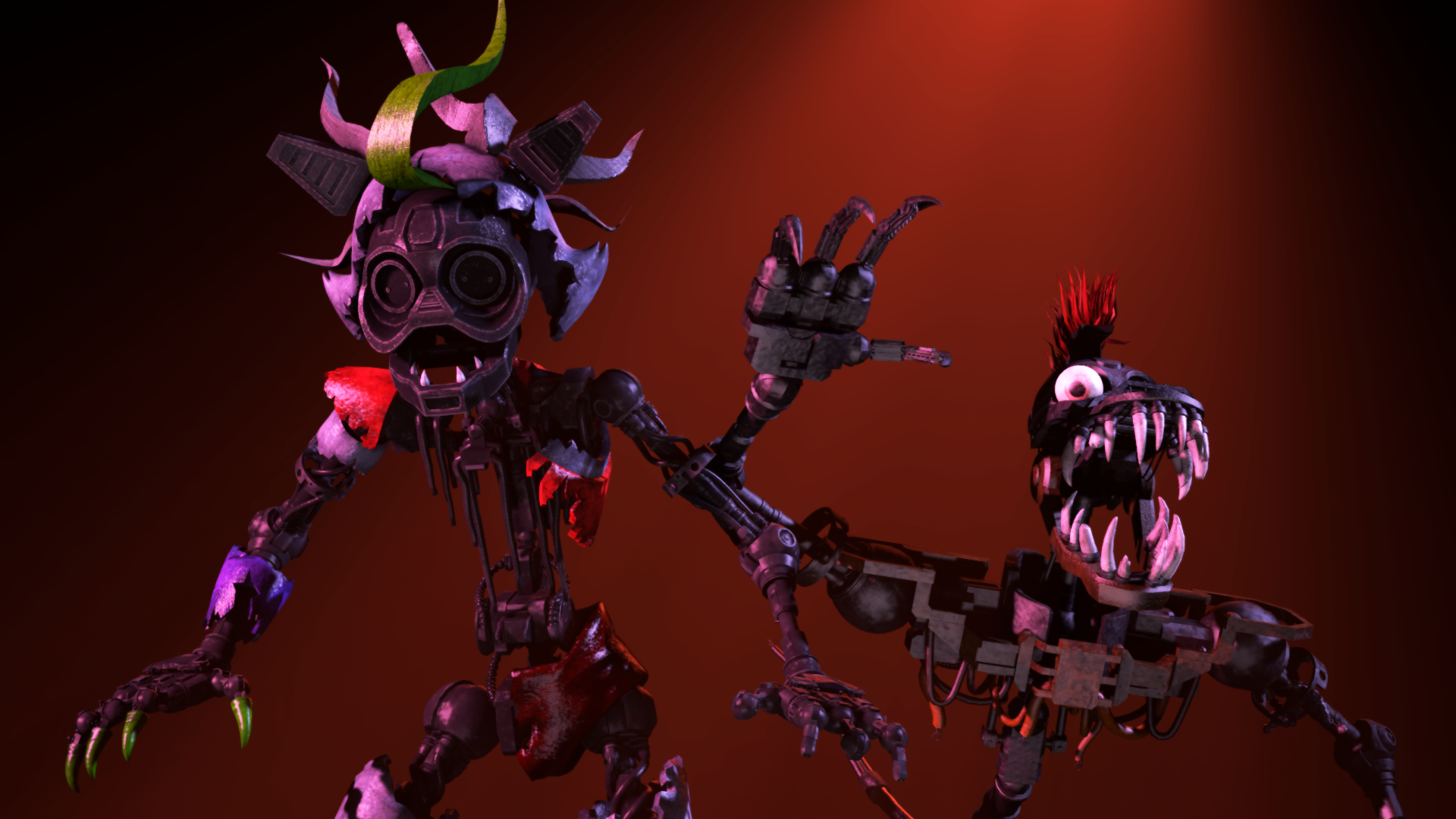 FNAF Security Breach Ruin Glamrock Freddy chica Monty Roxy 