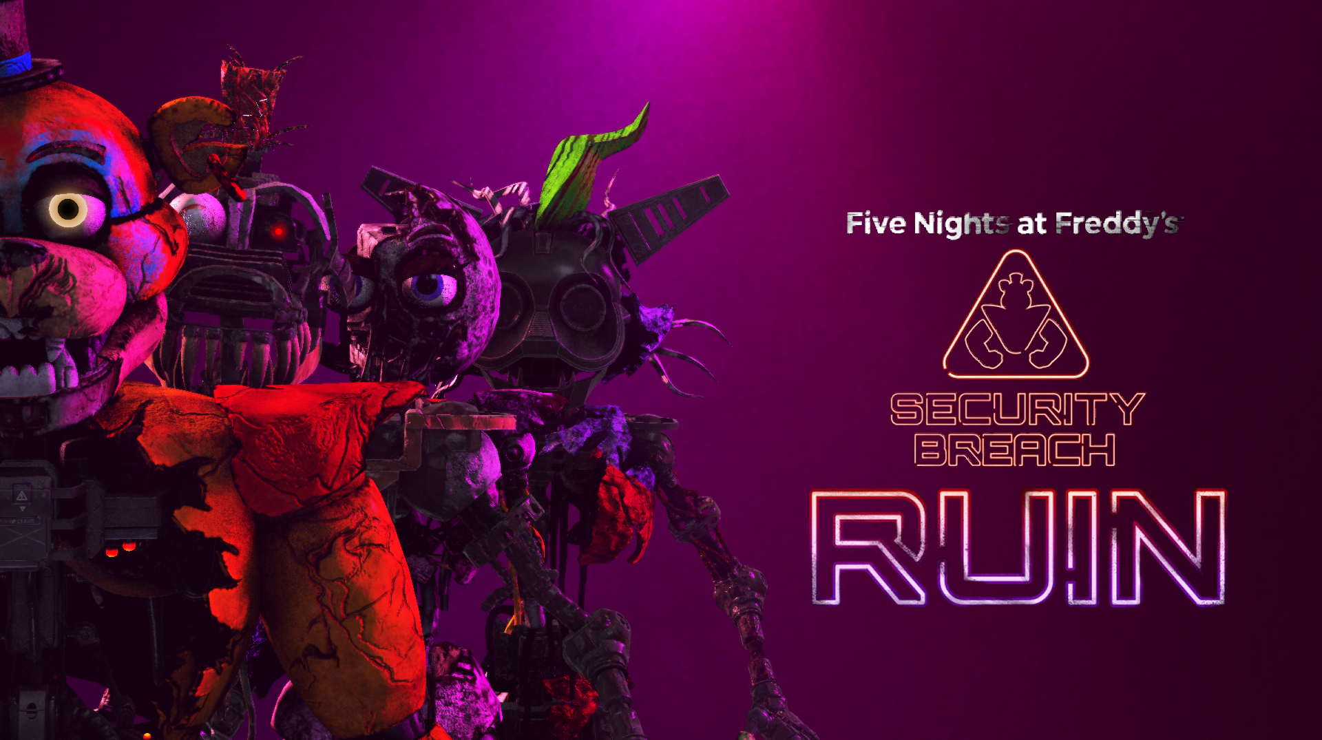 ArtStation - RUINED ANIMATRONICS (Fnaf Security Breach Ruin)