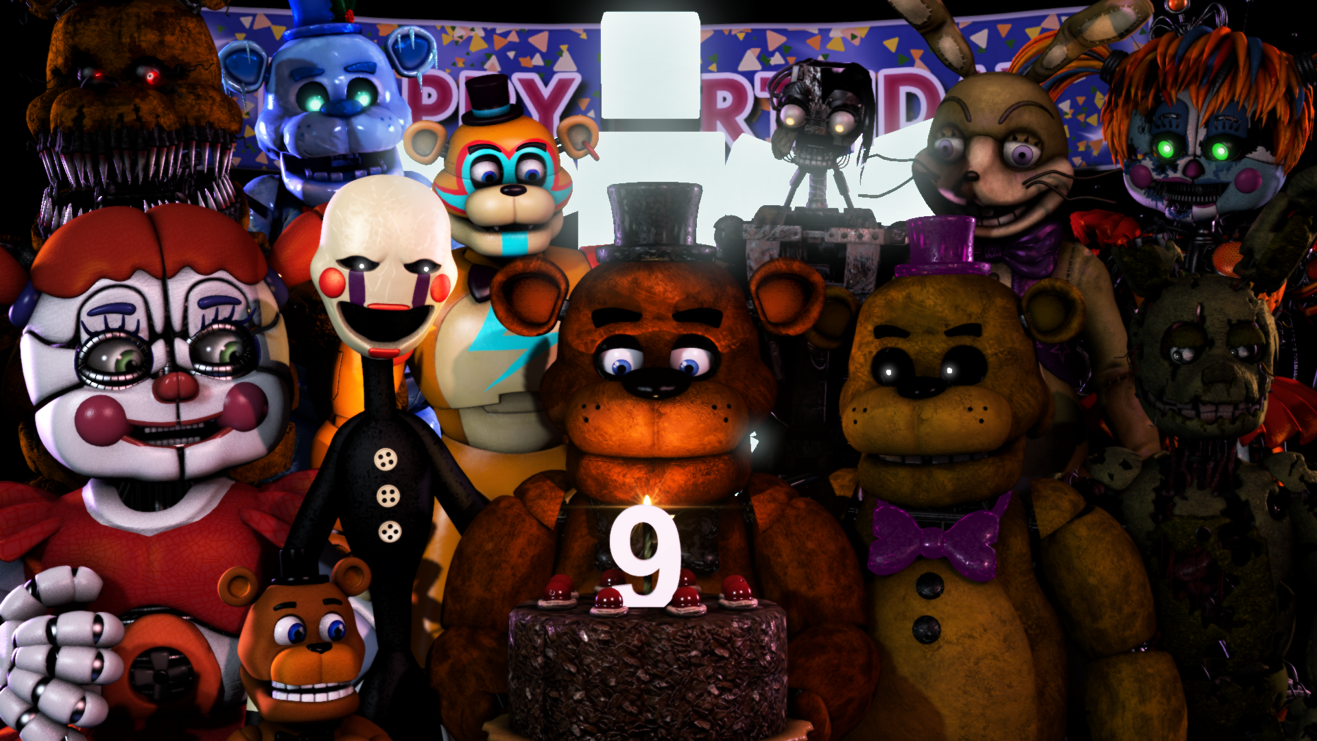 Five Nights at Freddy's 3: 5th Anniversary Poster : r/fivenightsatfreddys