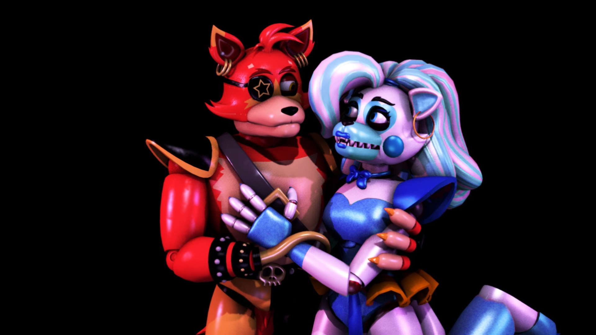 Glamrock Bonnie Y Glamrock Foxy by Redfoxx115 on DeviantArt