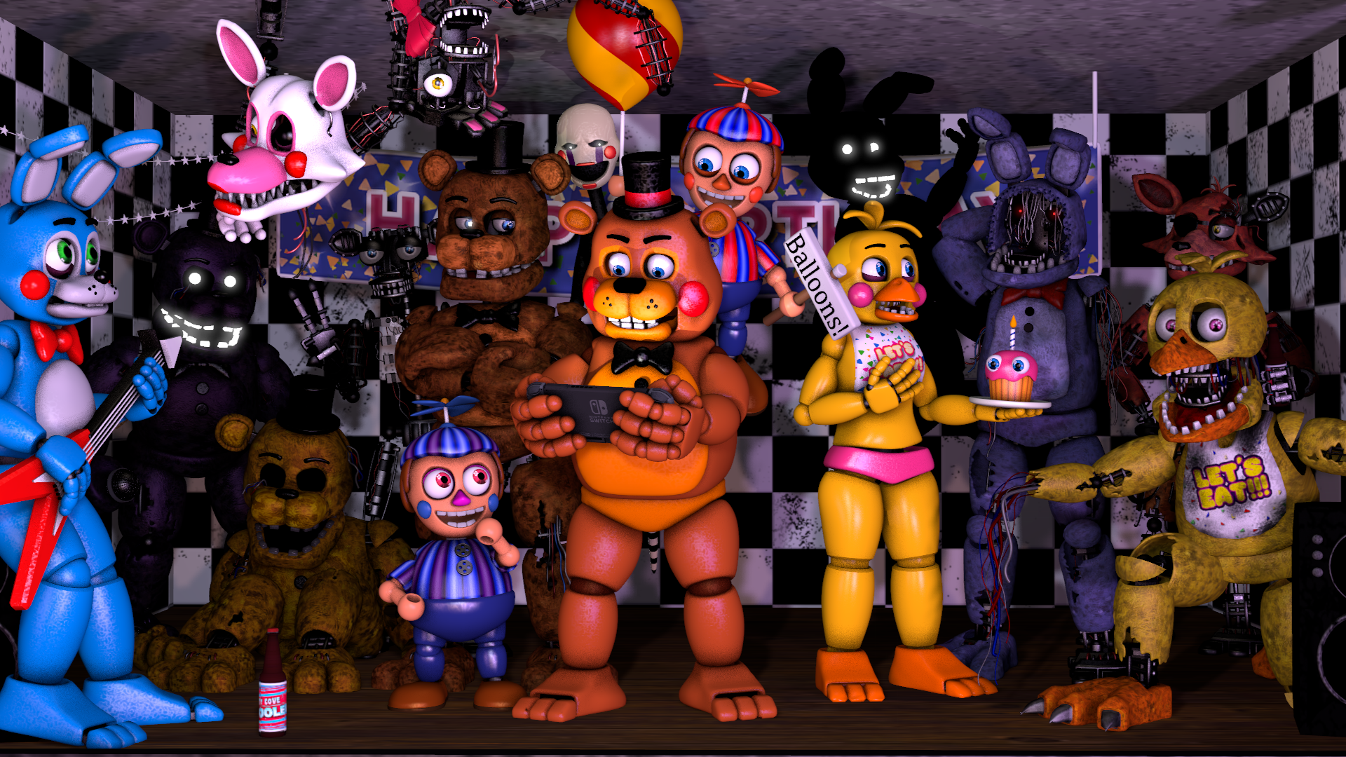 FNaF 6 Generations [SPEEDART] by witheredfnaf on DeviantArt