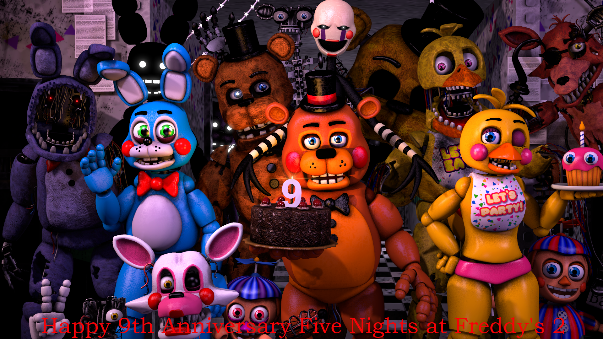 Happy 9 Year Anniversary Five Nights at Freddy's 2 by Legofnafboy2000 on  DeviantArt