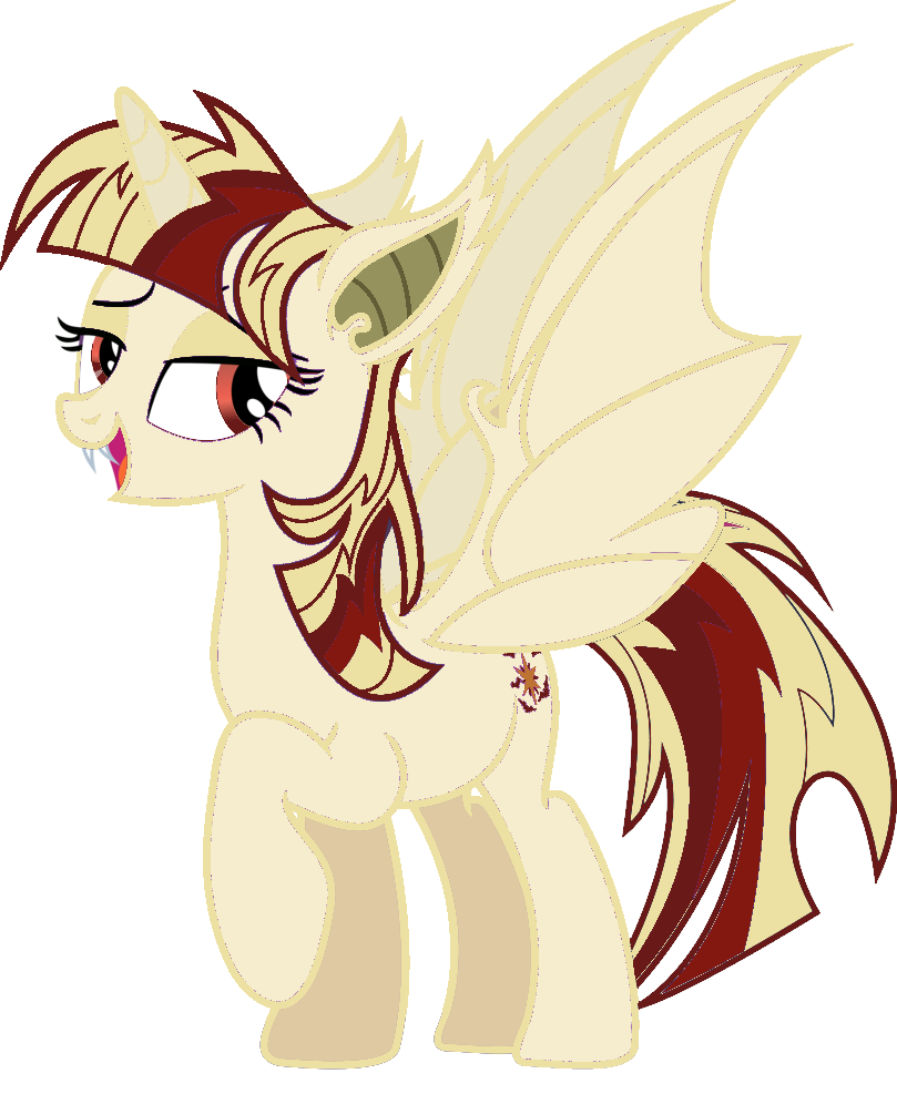 Solar Blaze batpony 2