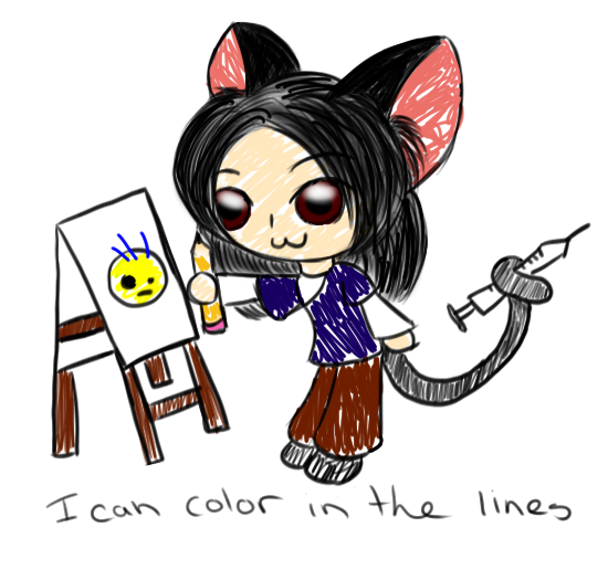 I can color