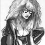 Black Cat pin-up